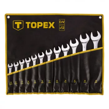 TOPEX Set Chei Stea cu două capete 10-32mm, 12buc (35D758)