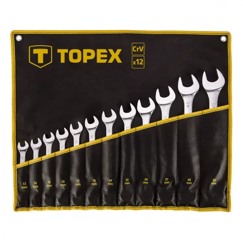TOPEX Set Chei Stea cu două capete 10-32mm, 12buc (35D758)