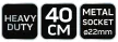 NEO Mătură pentru paviment, beton, trotuar 40 cm, cu mâner metalic, versiune profesională (39-201)