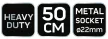 NEO Mătură pentru paviment, beton, trotuar 50 cm, cu mâner metalic, versiune profesională (39-202)
