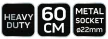 NEO Mătură pentru paviment, beton, trotuar 60 cm, cu mâner metalic, versiune profesională (39-203)