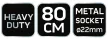 NEO Mătură pentru paviment, beton, trotuar 80 cm, cu mâner metalic, versiune profesională (39-204)