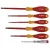 TOPEX Set de șurubelnițe + creion de fază 1000V, izolat, 6 piese (39D150)