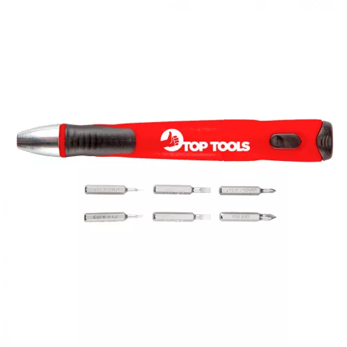 Top Tools Set de șurubelnițe de precizie 7în1 (39D197)
