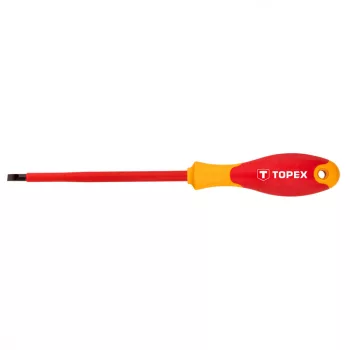 TOPEX Șurubelniță 1000V, izolat 5.5X124 plată (39D473)