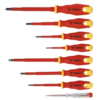 TOPEX Set de șurubelnițe 8 piese, 1000V, izolat (39D674)