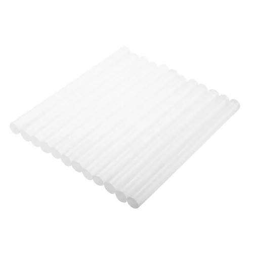 TOPEX Cartuș de lipit, 11x250mm, 12 buc, 300g, alb transparent (42E113)