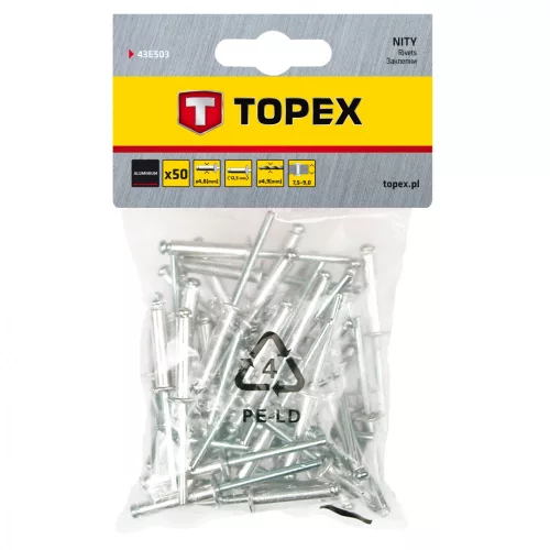 TOPEX Pop-rivet 4.8X12 50 pcs. (43E503)