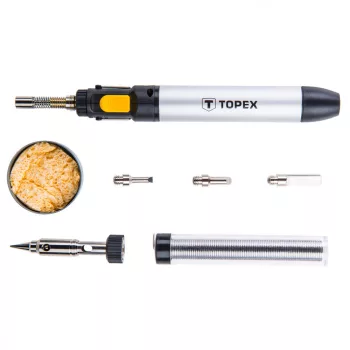   TOPEX Torță de Lipit cu Gaz, Perzător, Arzător Kit PROFESIONAL (44E108)