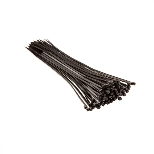 Top Tools LEGATURI CABLU, bandă rapidă, 2.5X300MM 100buc, negru (44E960)