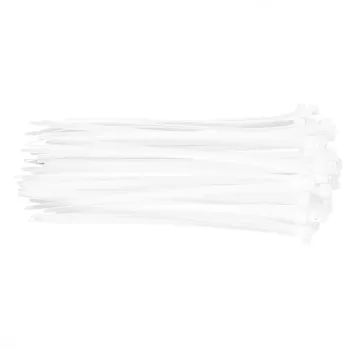 TOPEX Legătura cablurilor 4,8x200mm, alb, 75buc (44E977)