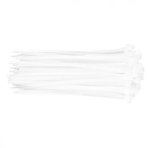 TOPEX Legătura cablurilor 4,8x200mm, alb, 75buc (44E977)
