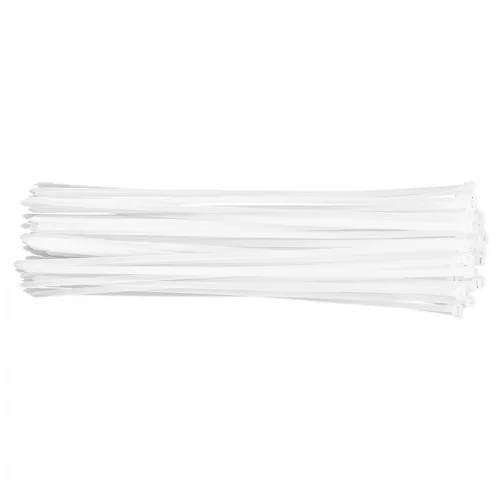 TOPEX Legătura cablurilor 7,6x500mm, alb, 75buc (44E984)