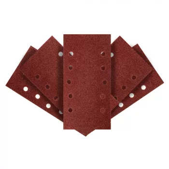   GRAPHITE Hârtie de Șlefuit cu Sistem Velcro, 115 x 230mm, K60, 5 bucăți, cu găuri (54H002)