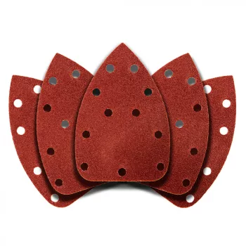   GRAPHITE Hârtie de Șlefuit pentru Șlefuitor Delta, Sistem Velcro, 11 găuri, 140x140x80mm, K60, 5 bucăți (54H010)