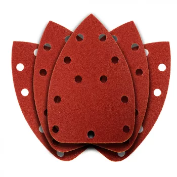   GRAPHITE Hârtie de Șlefuit pentru Șlefuitor Delta, Sistem Velcro, 11 găuri, 140x140x80mm, K100, 5 bucăți (54H012)