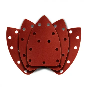   GRAPHITE Hârtie de Șlefuit pentru Șlefuitor Delta, Sistem Velcro, 11 găuri, 140x140x80mm, K180, 5 bucăți (54H014)