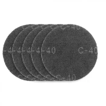   GRAPHITE Plasă de Șlefuit pentru Gips, 180mm, K40, 5 bucăți, cu Velcro pentru șlefuitor 59G263 (54H025)
