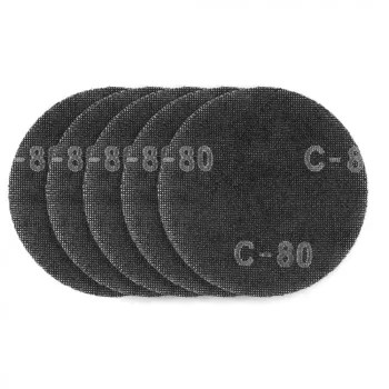   GRAPHITE Plasă de Șlefuit pentru Gips, 180mm, K80, 5 bucăți, cu Velcro pentru șlefuitor 59G263 (54H026)