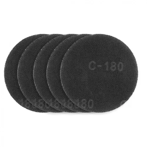 GRAPHITE Plasă de Șlefuit pentru Gips, 180mm, K180, 5 bucăți, cu Velcro pentru șlefuitor 59G263 (54H028)