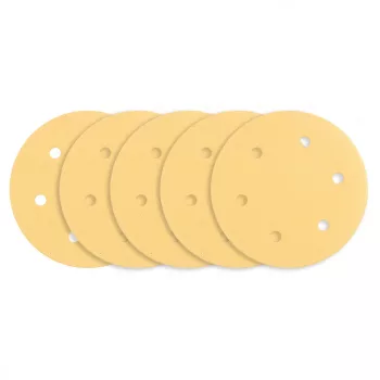   GRAPHITE Hârtie de Șlefuit cu Velcro, 225mm, K120, 5 bucăți, 6 găuri, pentru șlefuitor 59G264, 59G265 (54H030)