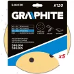 GRAPHITE Hârtie de Șlefuit cu Velcro, 225mm, K120, 5 bucăți, 6 găuri, pentru șlefuitor 59G264, 59G265 (54H030)