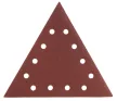 GRAPHITE Hârtie de Șlefuit cu Velcro, K80, Triunghiulară cu 12 găuri, 5 bucăți pentru șlefuitor 59G264 (54H032)