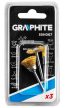 GRAPHITE Perie cu coadă, alamă: perie de finisaj, perie rotundă, perie pentru roată, set 3buc (55H067)