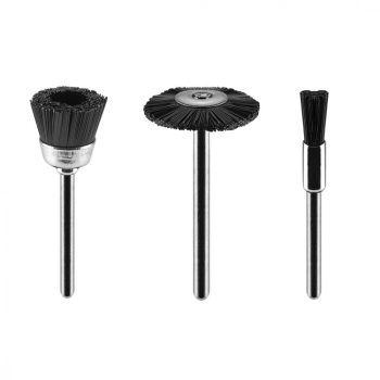   GRAPHITE Perie cu coadă, material plastic: perie de finisaj, perie rotundă, perie pentru roată, set 3buc (55H068)