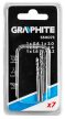 GRAPHITE Set mini burghiu 0.8-3.2mm, 7buc (55H075)