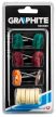 GRAPHITE Set de perii și polizori mini pentru burghiu și polizor, 12buc (55H080)