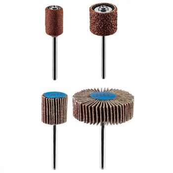   GRAPHITE Set de polizare mini pentru burghiu și polizor, materiale de polizat, lamelare, set 24buc (55H081)