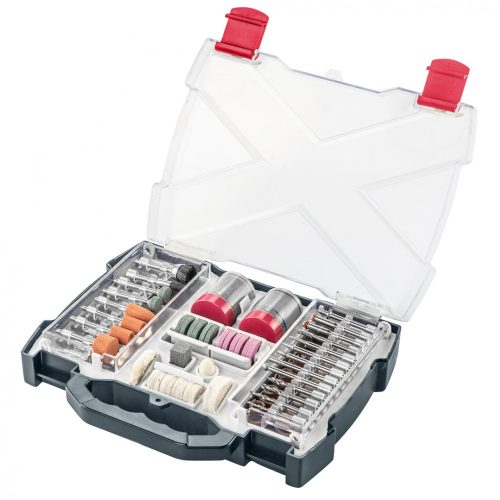 GRAPHITE Set de accesorii mini pentru burghiu și polizor, 99buc (55H084)