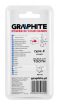 GRAPHITE Freză din carbură de tungsten, E, în formă de picătură, ovală, 12x20mm, dimensiune tija: 6x45mm (55H366)