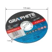 GRAPHITE Disc de tăiere pentru metal, 115x1x22.2mm, 41 A60-T-BF, 10buc (55H577)