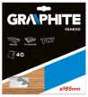 GRAPHITE Fierăstrău circular, din carbura de tungsten, 185x30mm, 40 de dinți (55H600)