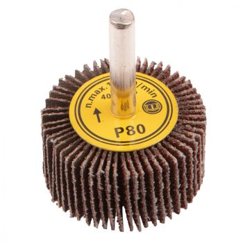 GRAPHITE Roată de șlefuit cu ax 40x20mm, K80 (55H756)