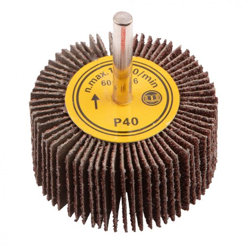 GRAPHITE Roată de șlefuit cu ax 60x30mm, K40 (55H757)