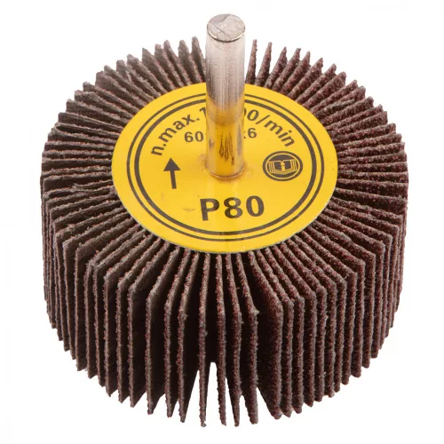 GRAPHITE Roată de șlefuit cu ax 60x30mm, K80 (55H759)