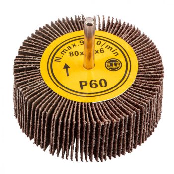 GRAPHITE Roată de șlefuit cu ax 80x30mm, K60 (55H761)