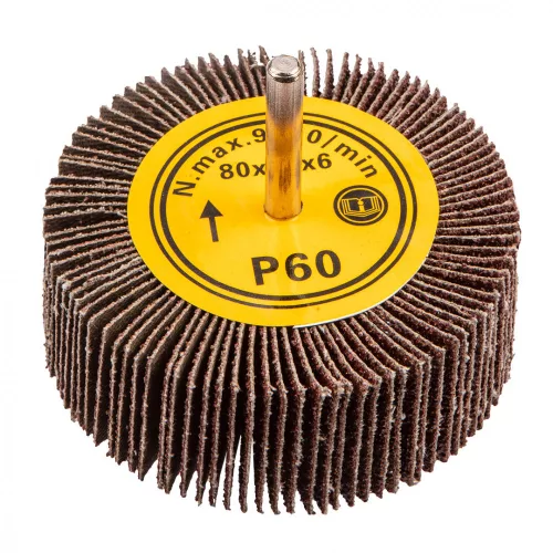 GRAPHITE Roată de șlefuit cu ax 80x30mm, K60 (55H761)