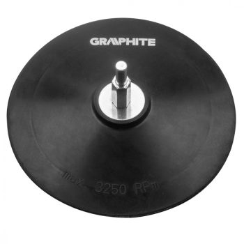 GRAPHITE Placă de șlefuit flexibilă 125mm, fixă (55H823)