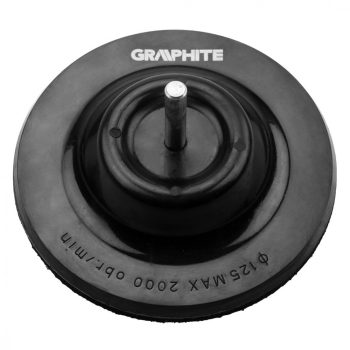   GRAPHITE Placă de șlefuit flexibilă 125mm, rotativă (55H824)