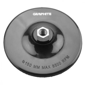   GRAPHITE Placă de șlefuit flexibilă cu velcro 150mm, M14 (55H826)