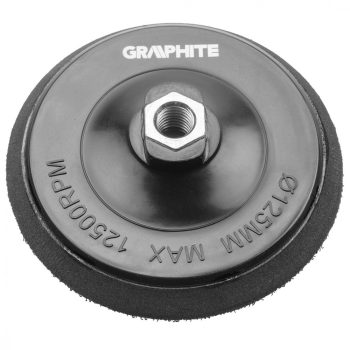   GRAPHITE Placă de șlefuit flexibilă cu velcro 125mm, M14 (55H827)