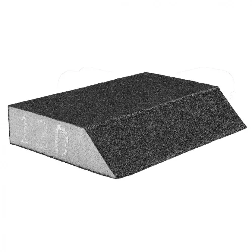 GRAPHITE Șlefuitor cu Spumă, 45° unghi, 125x25x90mm, K120 (55H923)