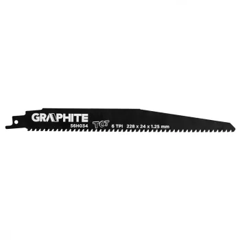  GRAPHITE Lame pentru ferăstrău pentru orizontală, HM, 228x24x1.25mm, 6TPI (56H034)