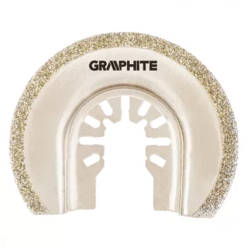   GRAPHITE Lamă semirotundă HCS pentru ceramică, 85mm, cu pulbere de diamant electroplacată (56H063)