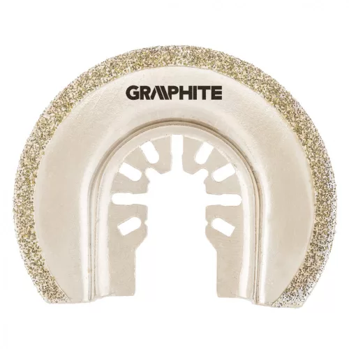 GRAPHITE Lamă semirotundă HCS pentru ceramică, 85mm, cu pulbere de diamant electroplacată (56H063)