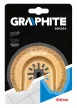 GRAPHITE Lamă semiround pentru tăierea materialelor ceramice, 64mm (56H064)